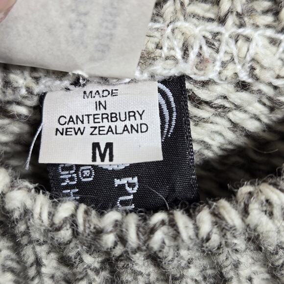 RARE VTG NWT Hunter Hills New Zealand New Wool Natural Cable Knit Sweater MEDIUM - Picture 7 of 14